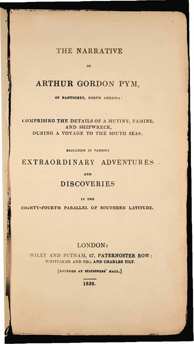 Arthur Gordon Pym - Edgar Allan Poe 1838
