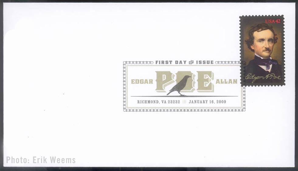 Poe Stamp first day cover
