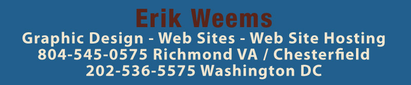 ERIK WEEMS WEB SITE DESIGN