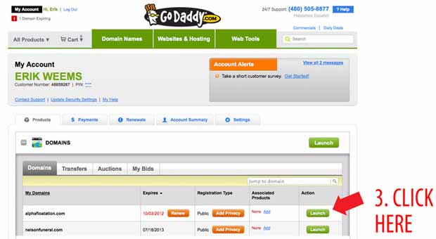Godaddy Nameserver help 3