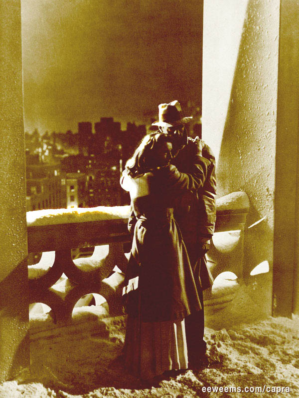 The rooftop suicide scene from MEET JOHN DOE Meet John Doe