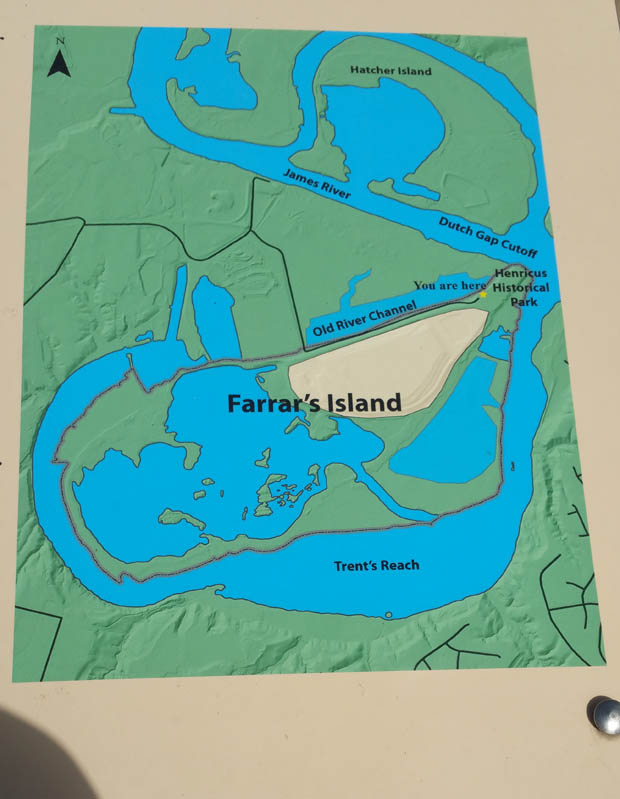 Farrars Island Map Chesterfield Virginia
