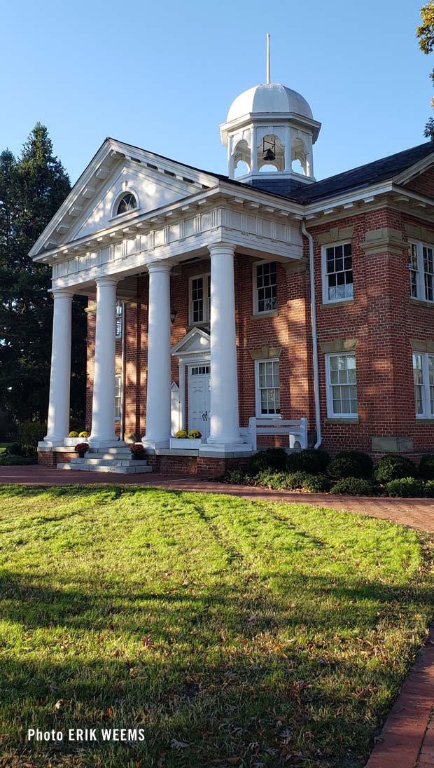 Click to enlarge - Front of the Historical Chesterfield County Court House in Autumn Front of the Historical Chesterfield County Court House in Autumn