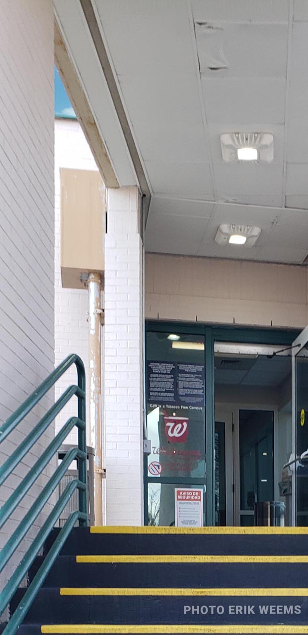 Stairs up to Walgreens inside the Johnston Willis Hospital in Chesterfield Virginia