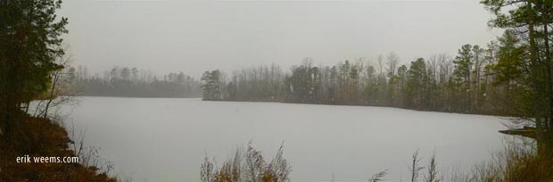 Cosby Lake Chesterfield Virginia snow