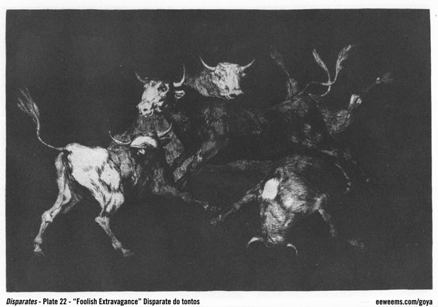 Goya Disparates Plate 22 Foolish Disparate, de tontos