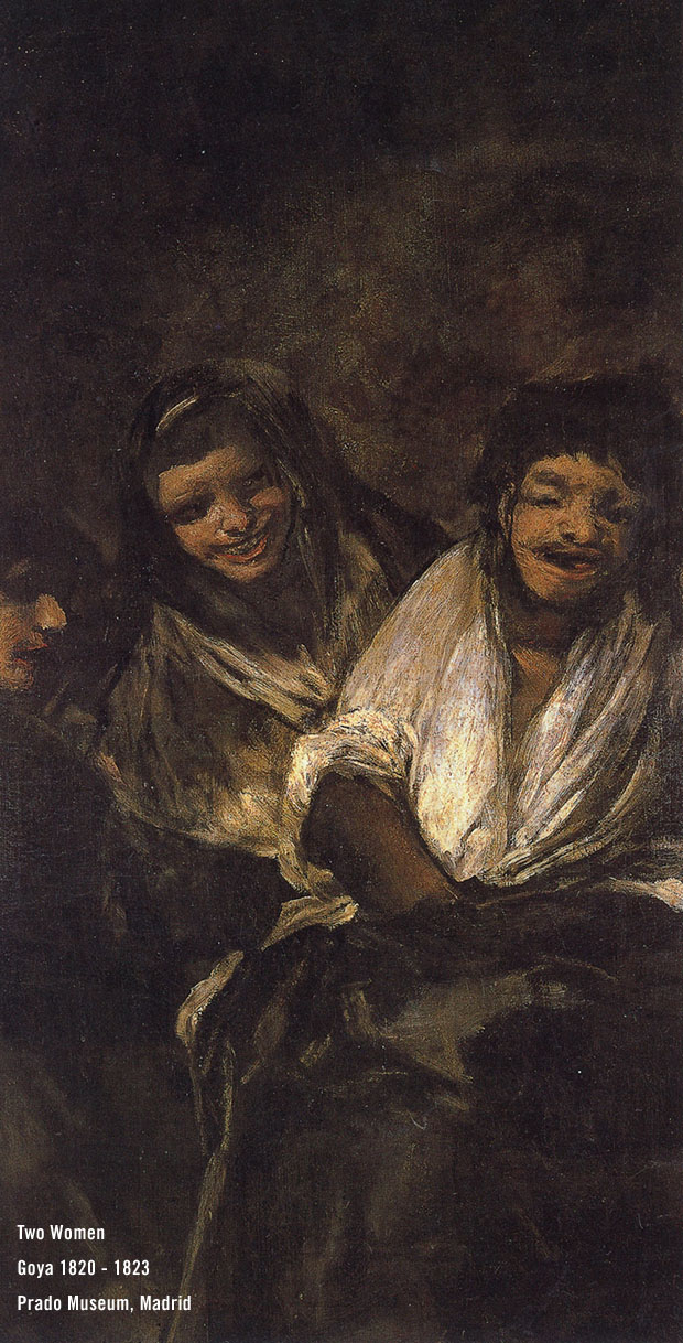 Goya Two Women paintings 1820