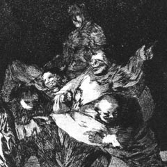 Plate 17 - Goya etching Loyalty