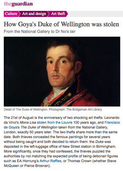Duke Wellington Stolen