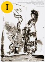 Scythe drawing by Goya