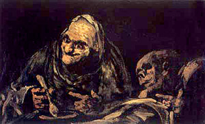 GOYA OLD MEN EATING