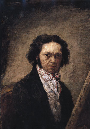 Goya Self-portrait on Linen