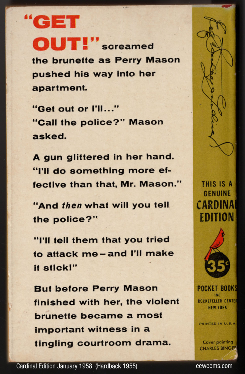 Back Cover Case of the Glamorous Ghost