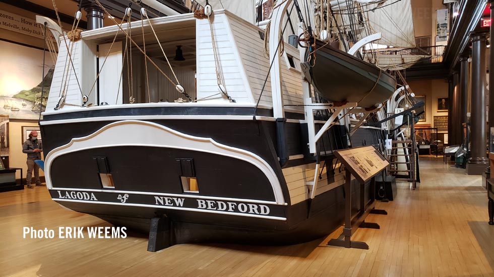 stern rear photo of Whale Ship Lagoda New Bedford Massachusetts