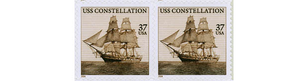 USS CONSTELLATION STAMP