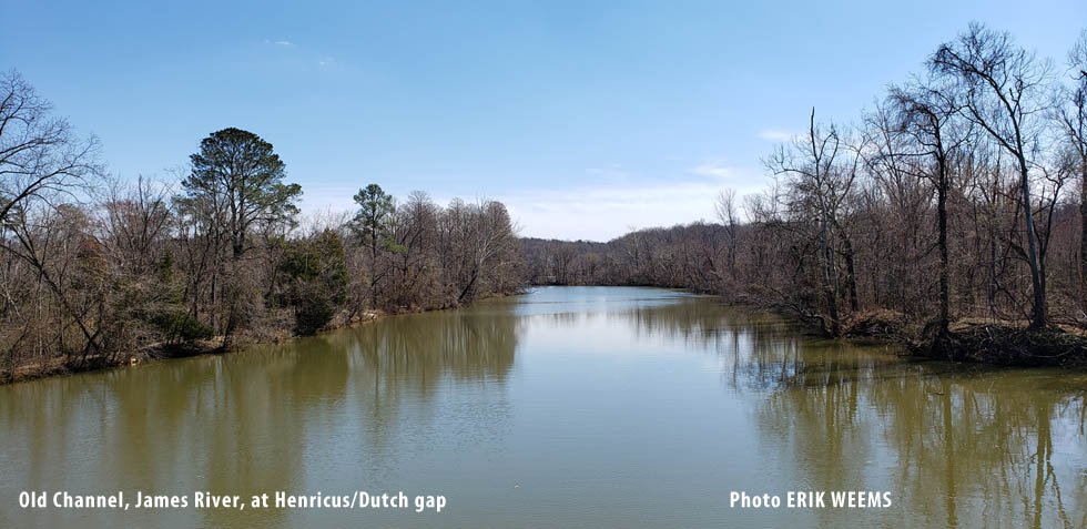 Old RIver CHannel on James RIver near Henricus