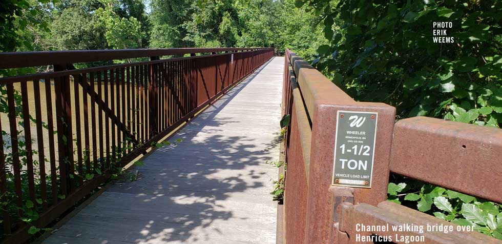 Channel Bridge at Henricus Lagoon Chesterfield Virginia