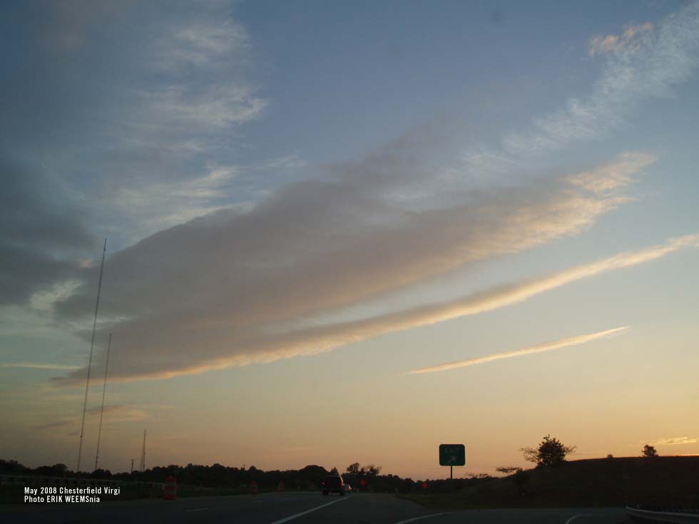 Sky over Chesterfield Virginia 2008 May