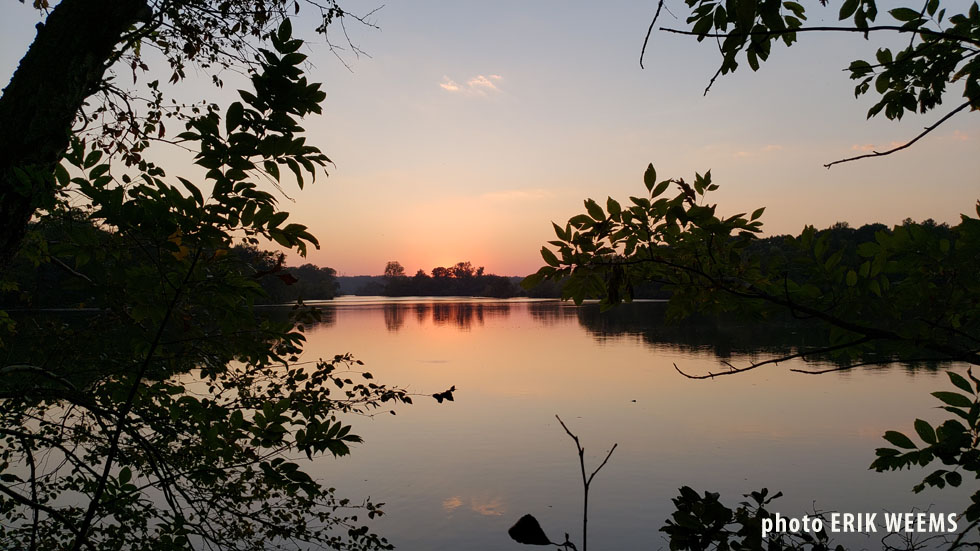 Dutch Gap Sunset over Lagoon