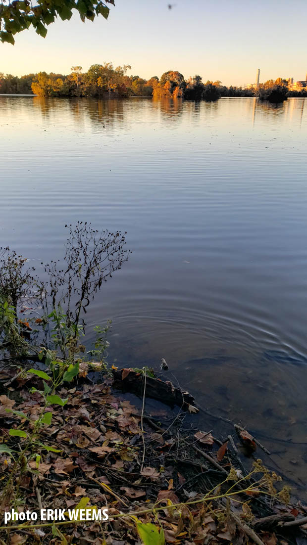 Shoreline waters of Dutch Gap