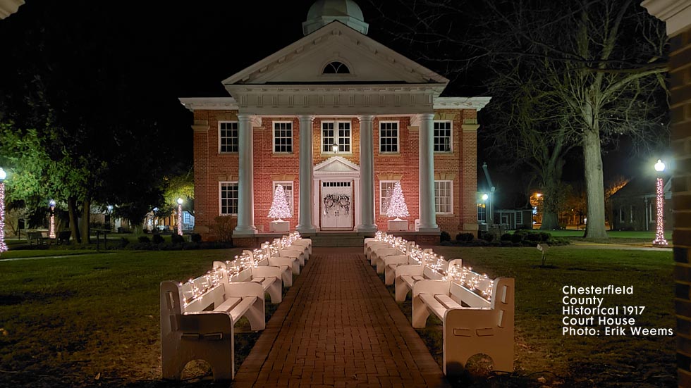 Christmas Chesterfield County Court House 1917