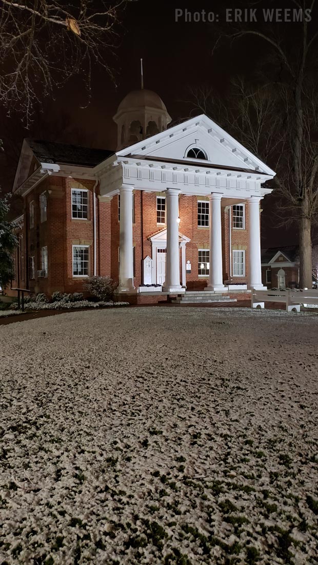 Snow on the Historical County Courthouse in Chesterfield Snow on the Historical County Courthouse in Chesterfield