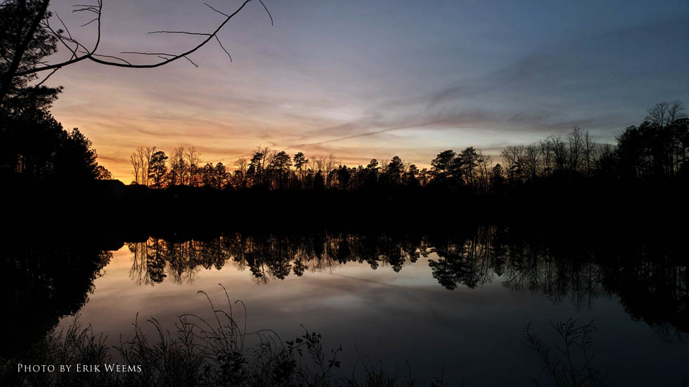 Sunset over Chesterfield, Cosby Lake