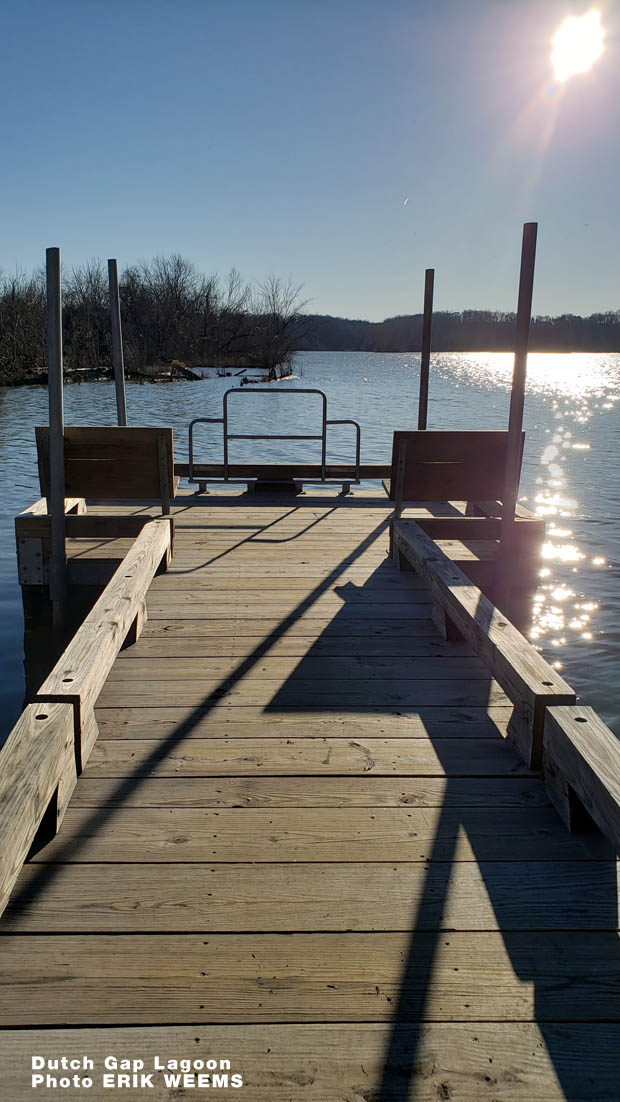 Dutch Gap lagoon Boat Dock