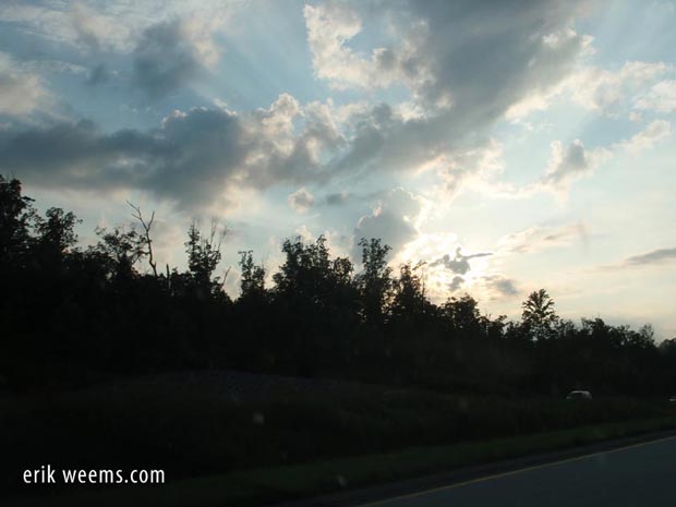 Sky over Chesterfield Virginia