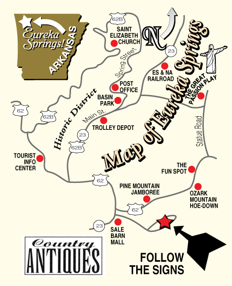 eureka springs map