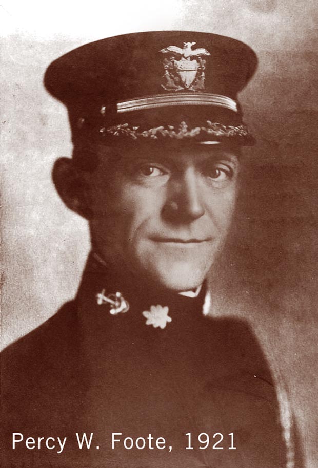 Percy W. Foote 1921 - - commander USS Arkansas