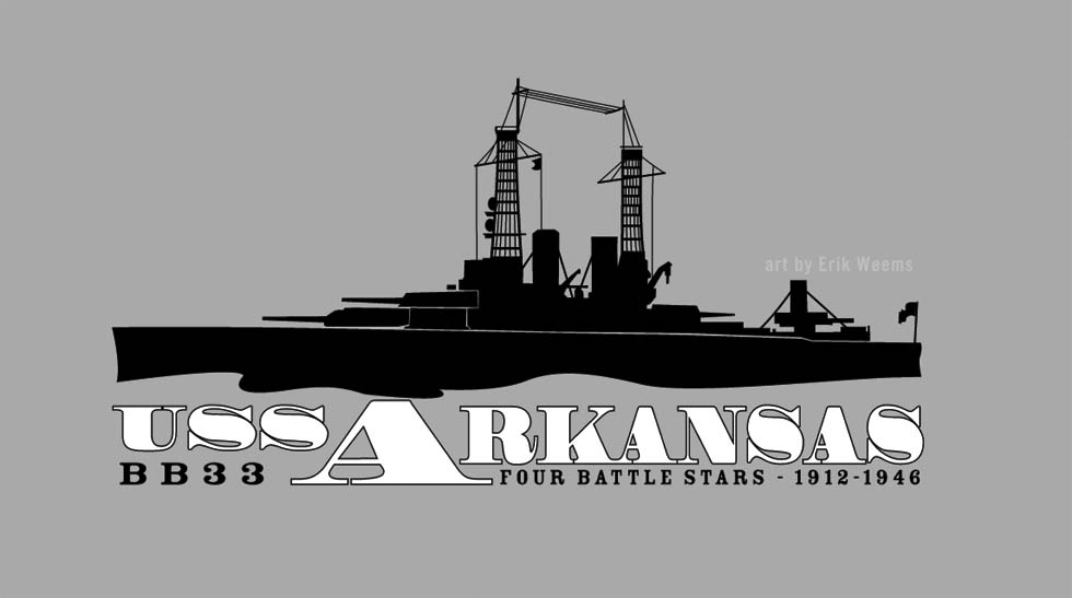 USS ARKANSAS BB-33 Battleship