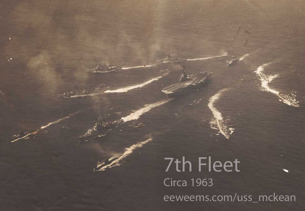 7th Fleet with McKean, Yorktown, Grady, Eversole