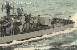 USS McKean Stern