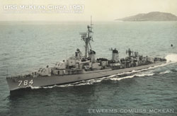 USS McKean Midship Destroyer